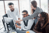 working together