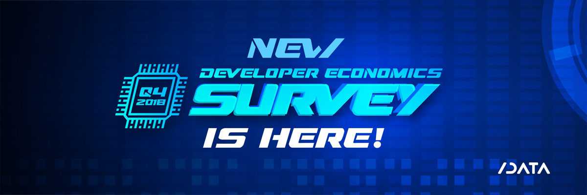developer economics survey, developer economics q4 2018, developer economics 16 edition, developer survey, software developers survey
